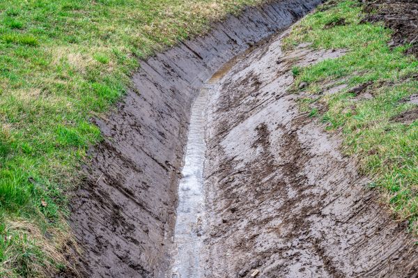 Cost of Drainage Ditch Construction in Sherman